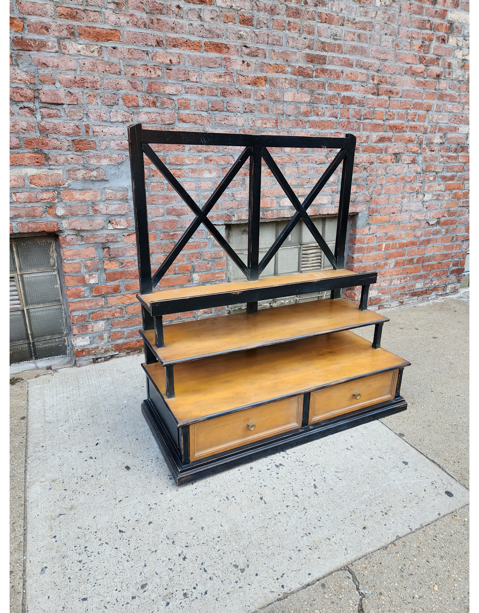Step Tiered  Storage TV Stand