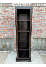 Pedestal Base Ebony Bookshelf