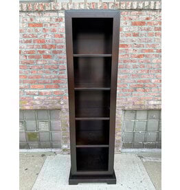 Pedestal Base Ebony Bookshelf