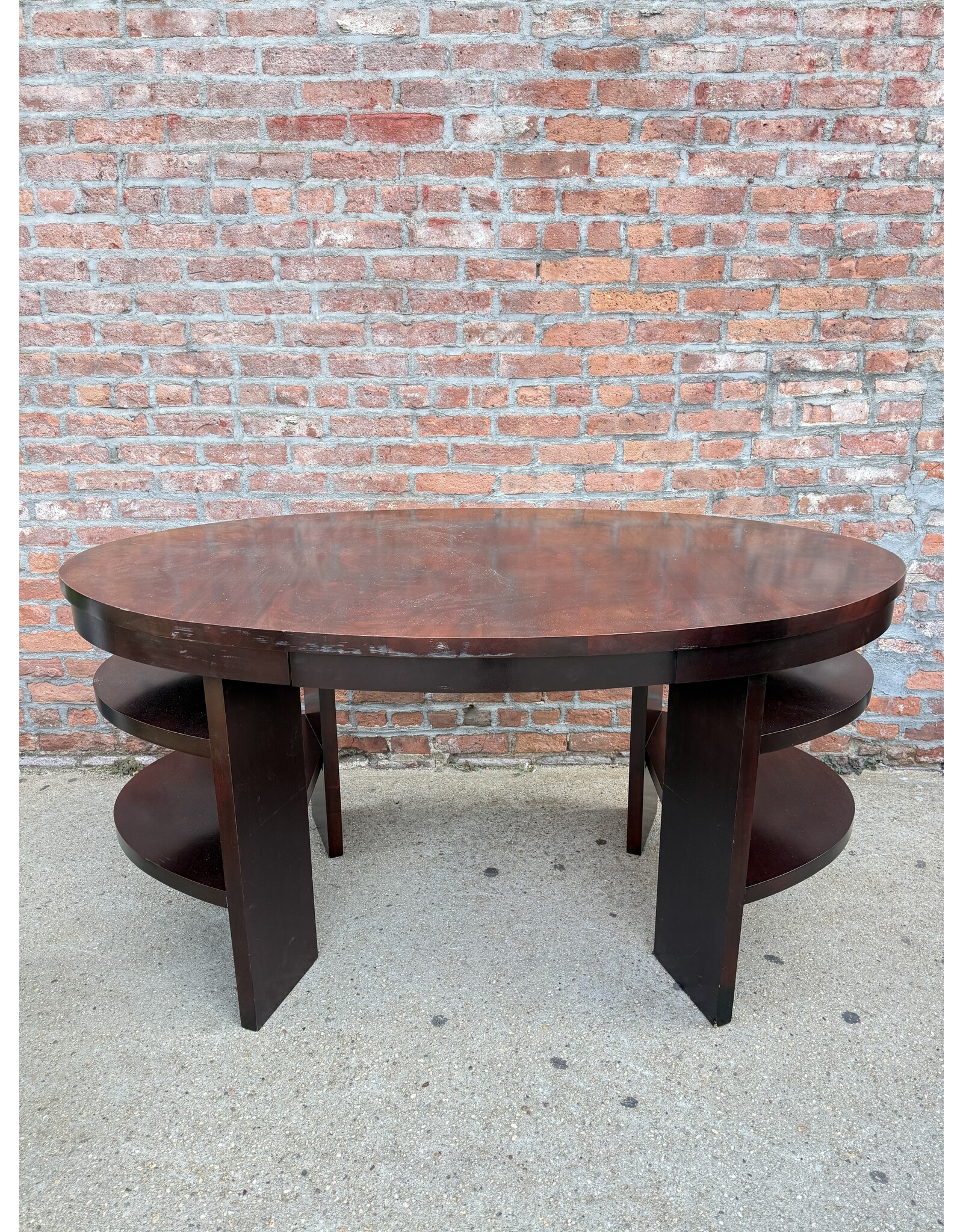 Thomas O'Brien Modern Mahogany Library Table Desk