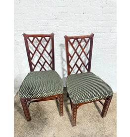 Chinese Chippendale Style Dining Side Chair