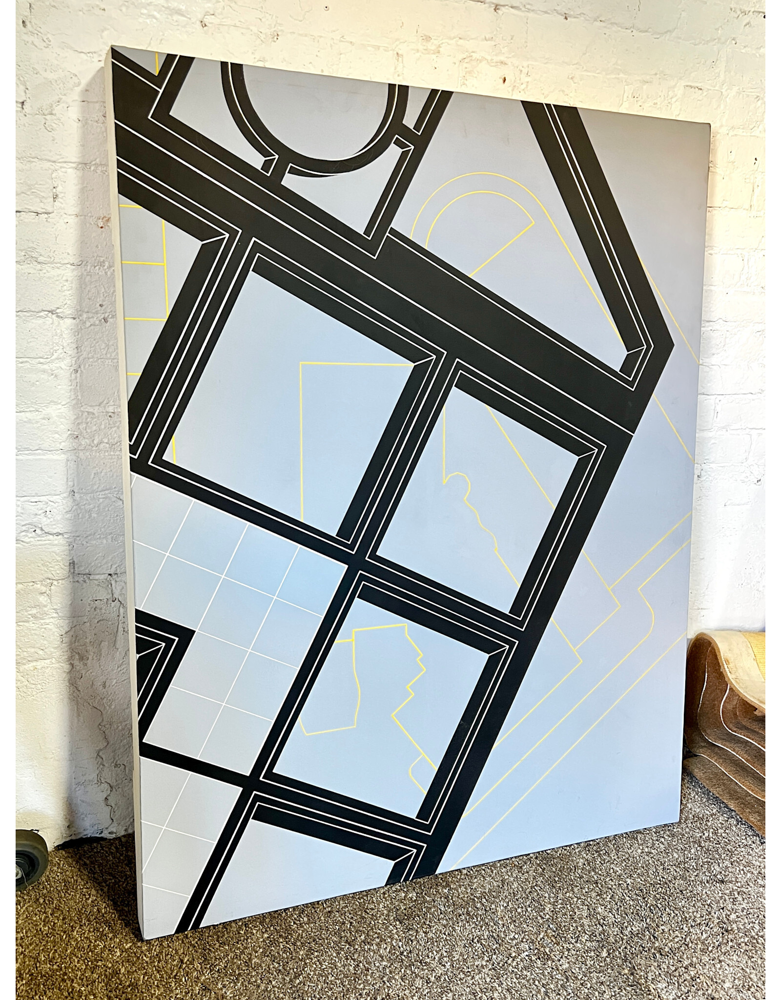 Right Panel, oil on canvas, sgnd William M. Bristol Junior