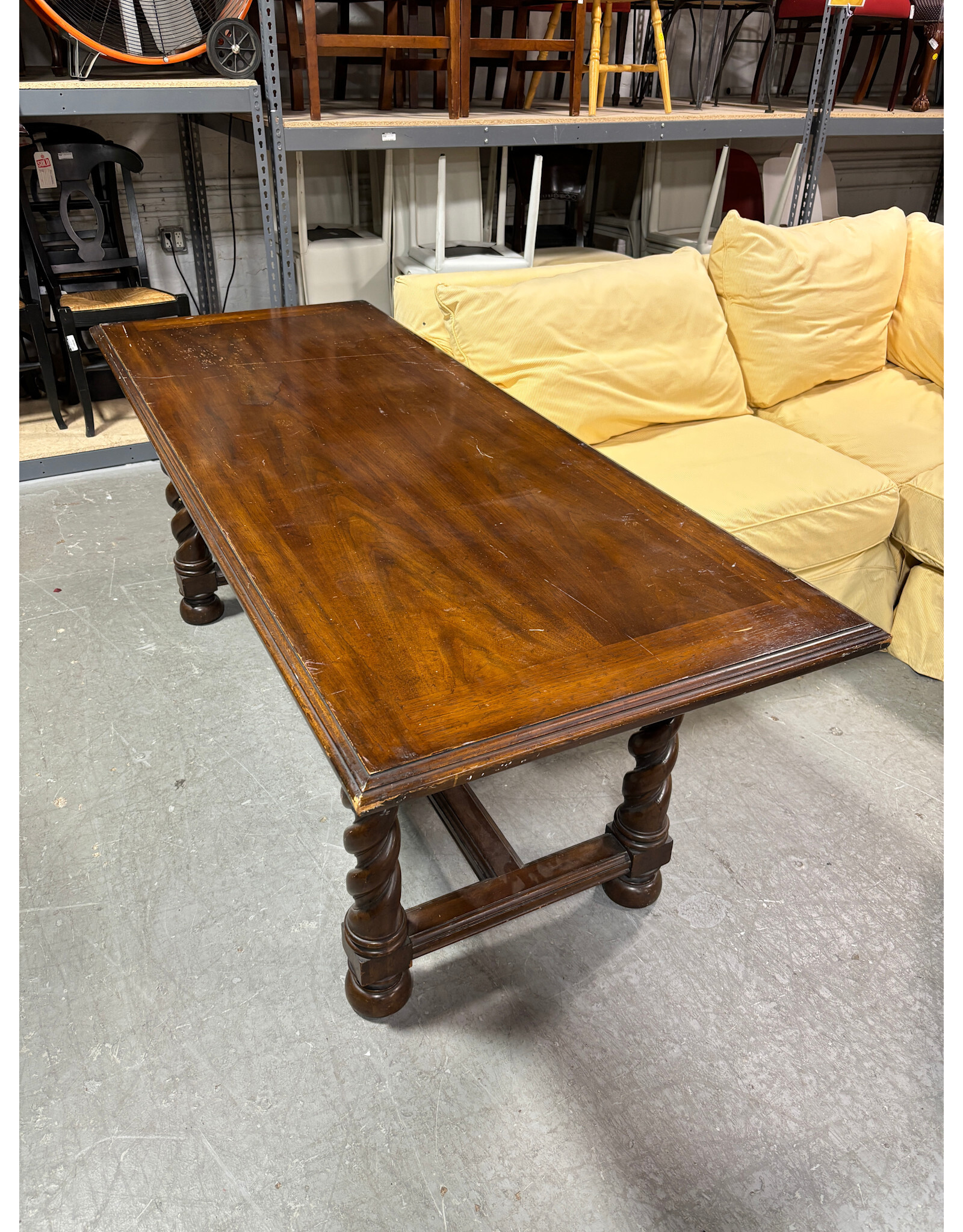 Antique French Oak Petite Size Dining Table