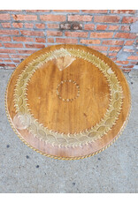 Adam Style Art Deco Circular Handpainted Wooden Side Table Adam Style Art Deco Circular Handpainted Wooden Side Table