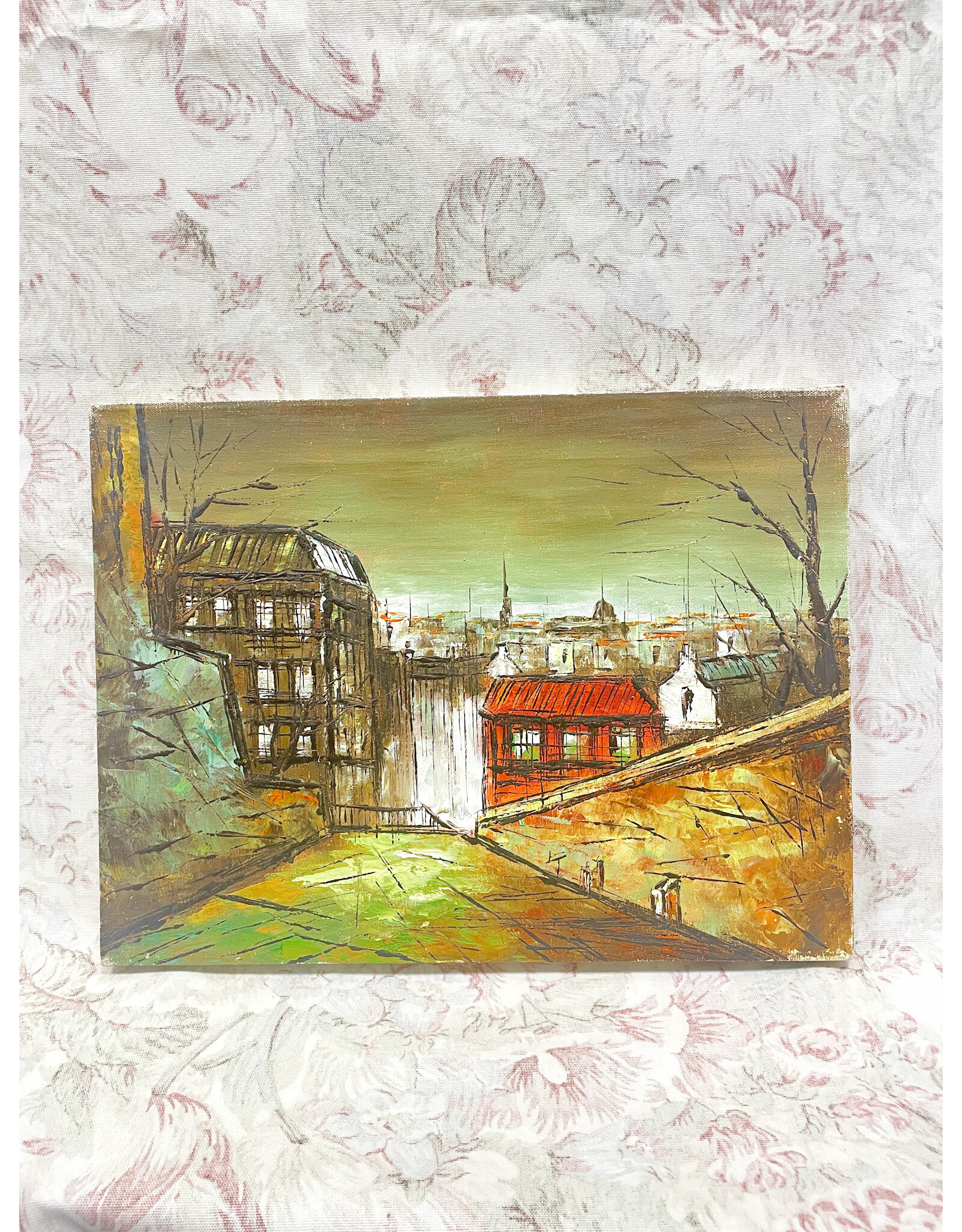 Late Night Stroll, Painting on Canvas