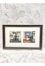 Home Cooked Meal Kitchen Scene, Framed Needlepoint