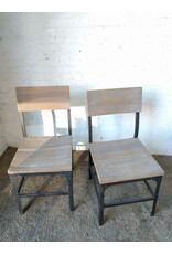 Industrial Wood & Metal Dining Table