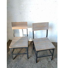 Industrial Wood & Metal Dining Table