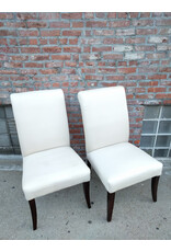 POTTERY BARN Pottery Barn Square Upholstered Side Dining Chair