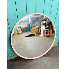 Pink Circular Hub Wall Mirror
