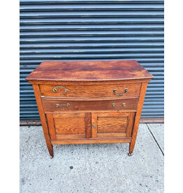 Art & Craft Style Oak Washstand Cabinet