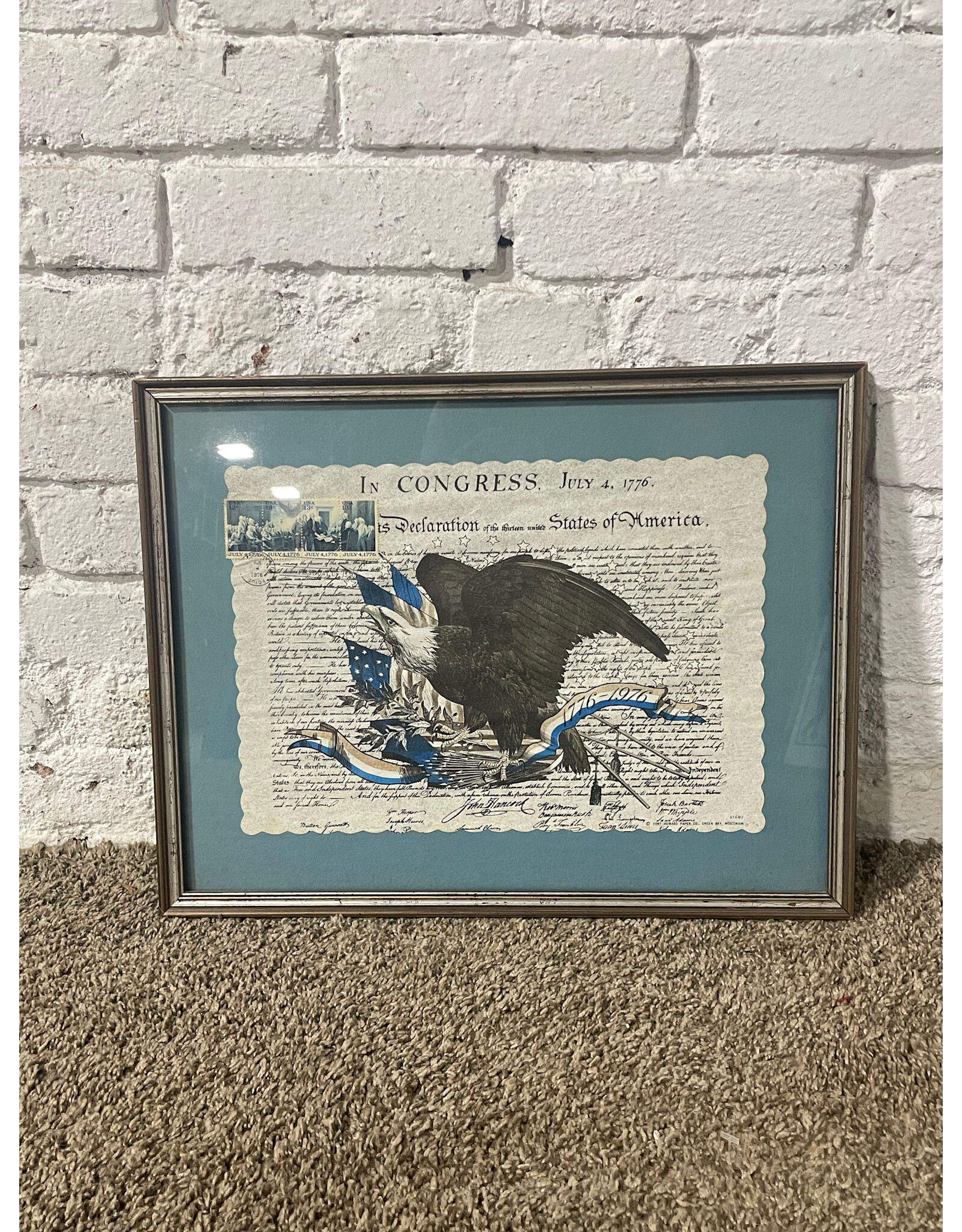 Framed Declaration of Independence print