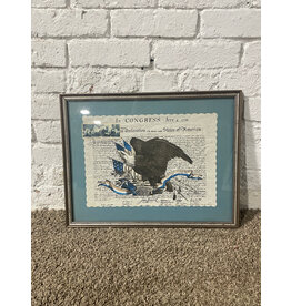 Framed Declaration of Independence print
