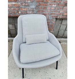 Blu Dot Mid-Century Modern Style, Light Grey Field Lounge Chair by Blu Dot
