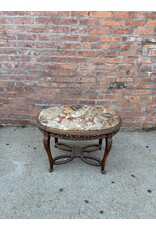 Carved Chinese 2-tier Marble Top Table