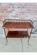 Mahogany Victorian 2 Tier Serving Table