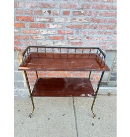 Mahogany Victorian 2 Tier Serving Table