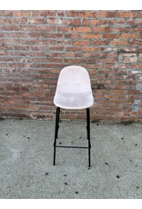 Pink Suede Barstool