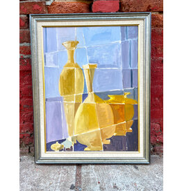Bouteilles, oil on canvas