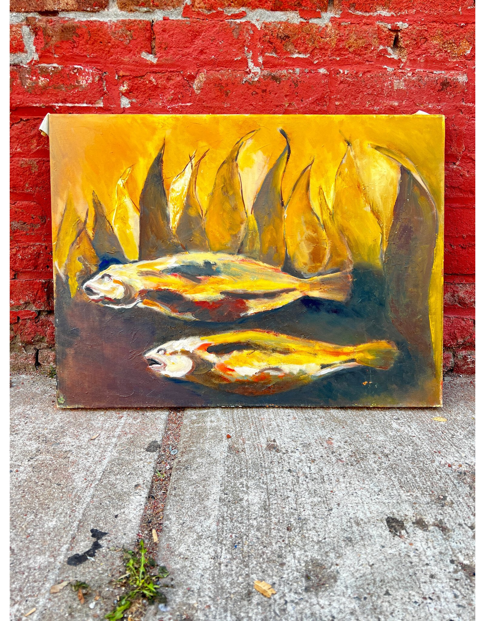 Pan Seared, oil on canvas