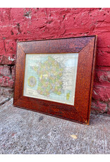 Framed Vintage Style Map of France