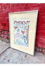 Friendship is the Sweetest Flower in Memories Garden, framed cross stitch
