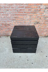 Black Post Modern Nightstand