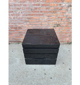 Black Post Modern Nightstand