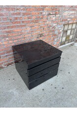 Black Post Modern Nightstand