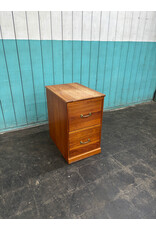 Oak 2 Drawer File Cabinet