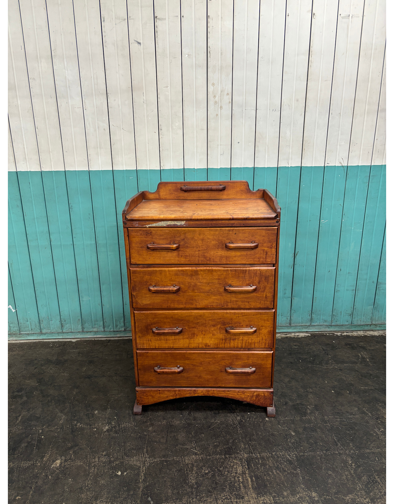 Stain Oak Tall Dresser