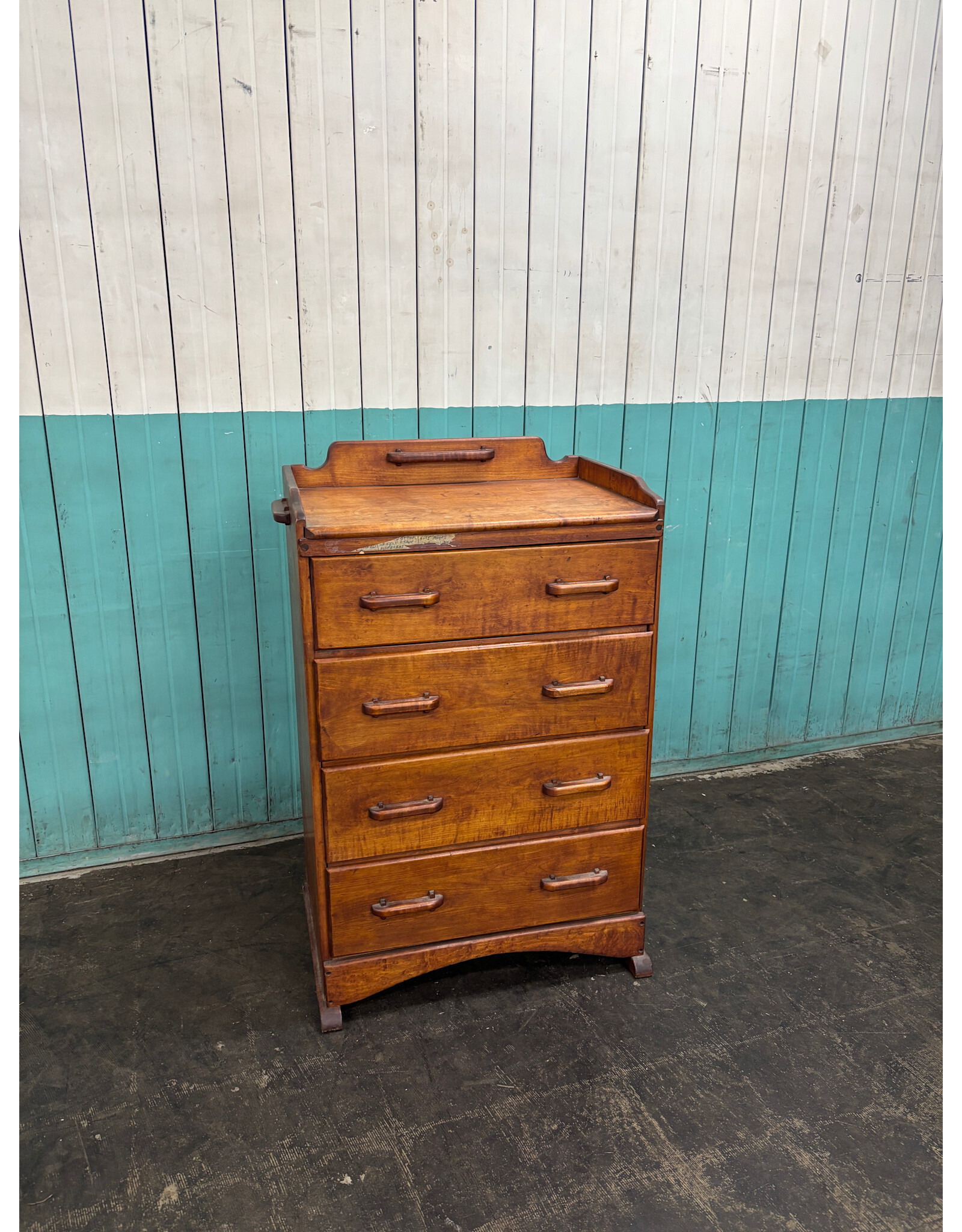 Stain Oak Tall Dresser