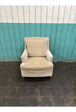 Mid Century Cream Lounge Chair