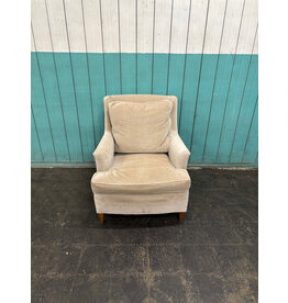 Mid Century Cream Lounge Chair