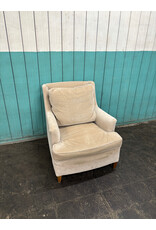 Mid Century Cream Lounge Chair