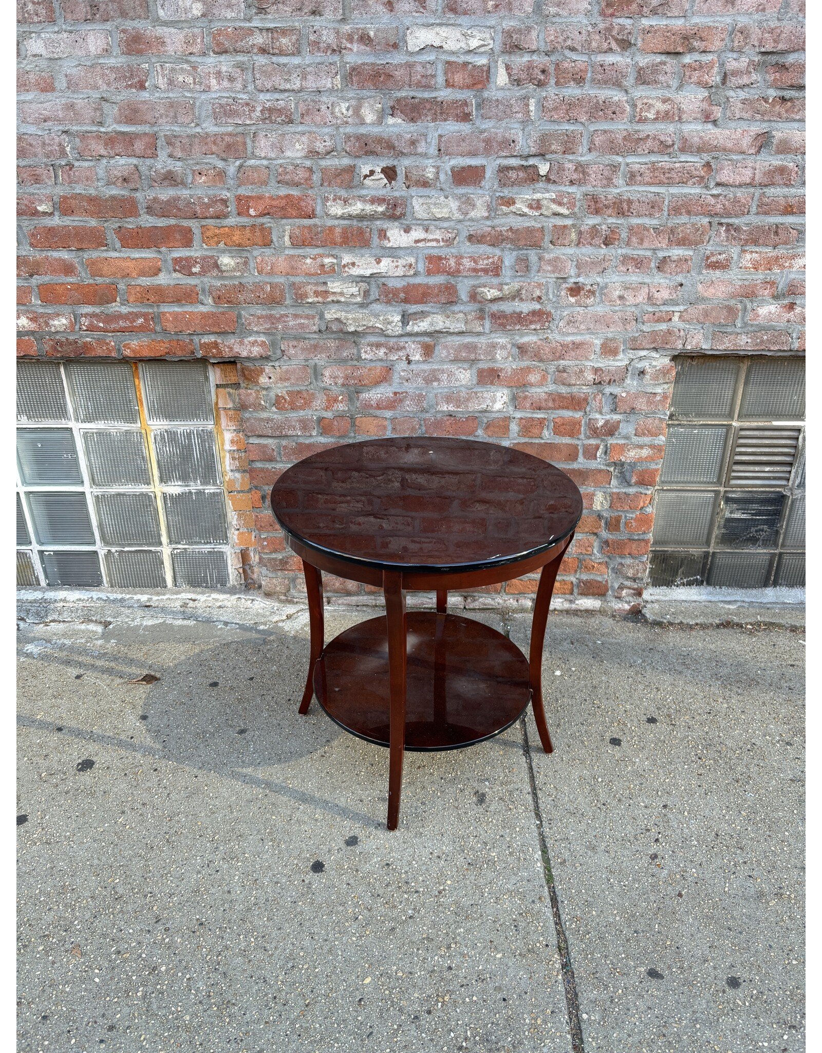Mahogany Oval Side Table