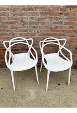 Modern Entangled Molded Plastic Dining Chair