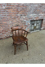 Victorian Elm Style Smokers Bow Armchair