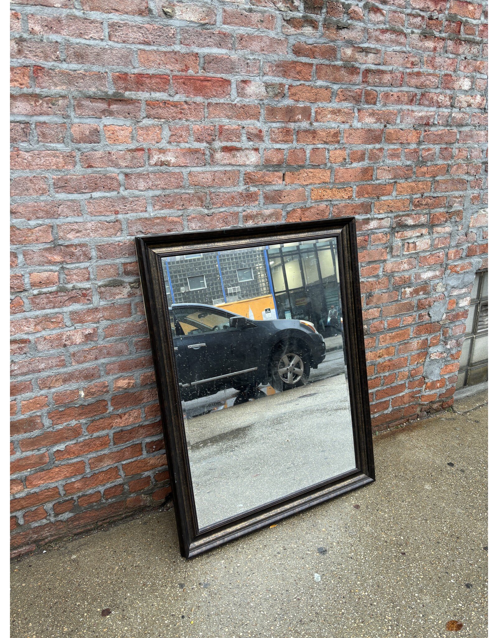 Rectangular Brown Wall Mirror