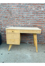 Birch Wood Mid Century Desk