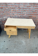 Birch Wood Mid Century Desk