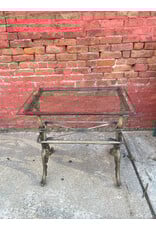Two level Galloway Rectangle End Table with Glass Top