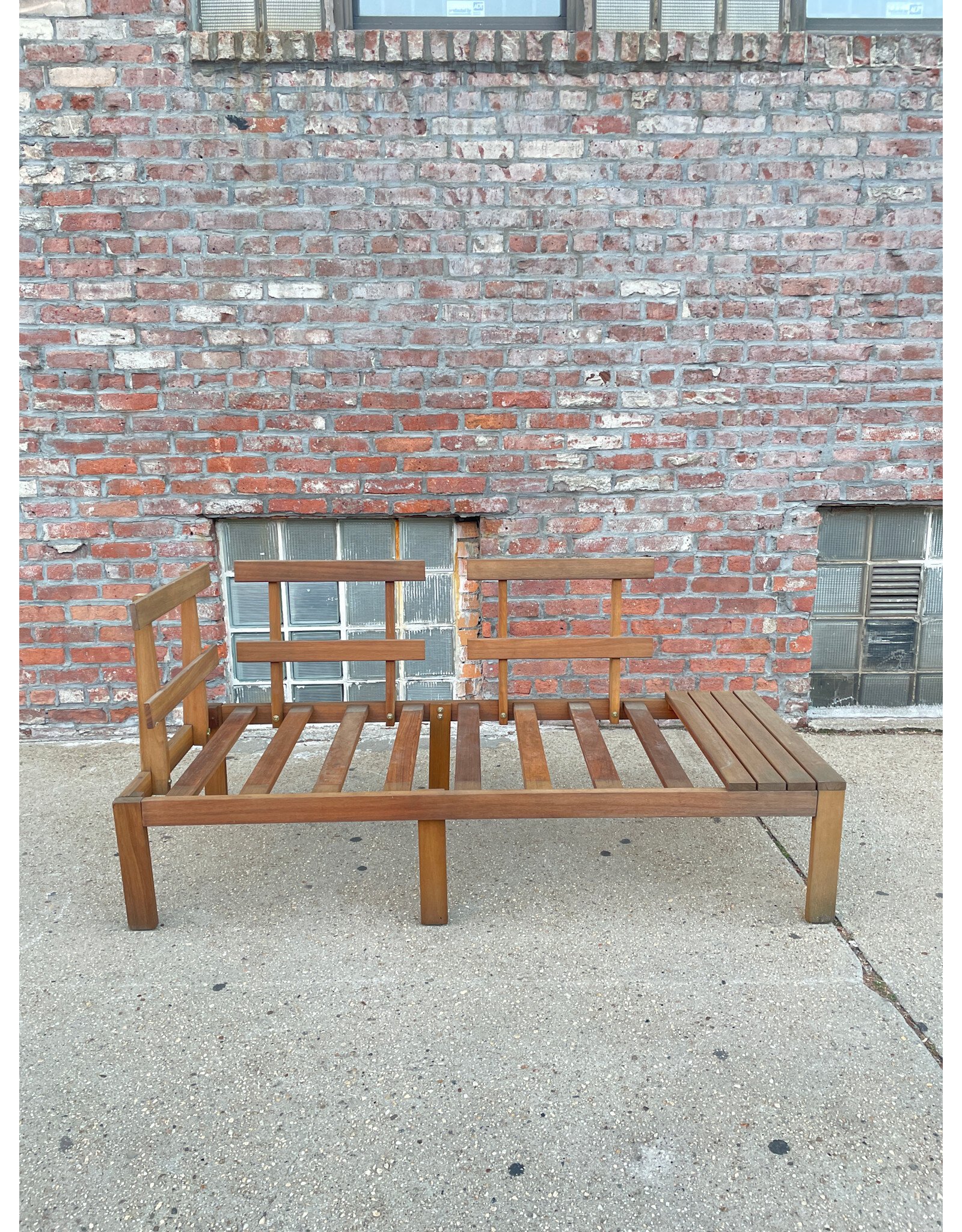 Outdoor 2 Seater Wooden Couch