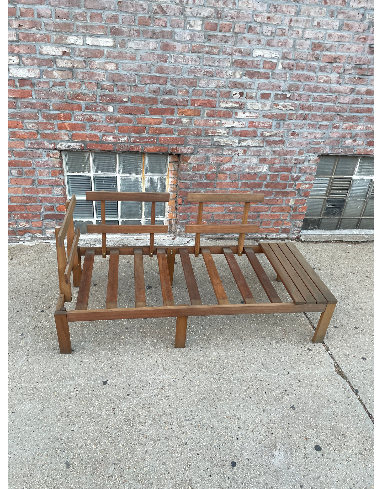Outdoor 2 Seater Wooden Couch