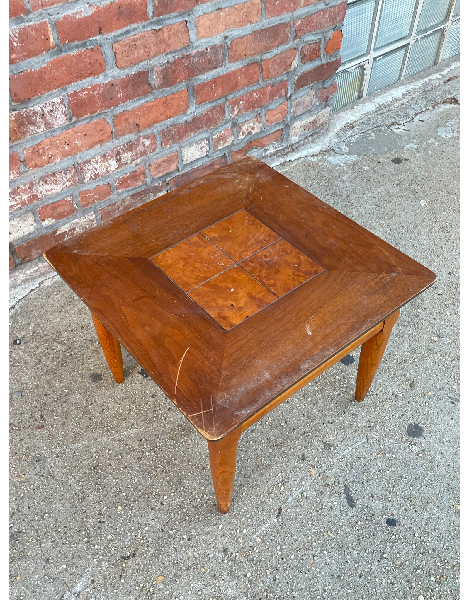 Lane Mid Century Square End Table