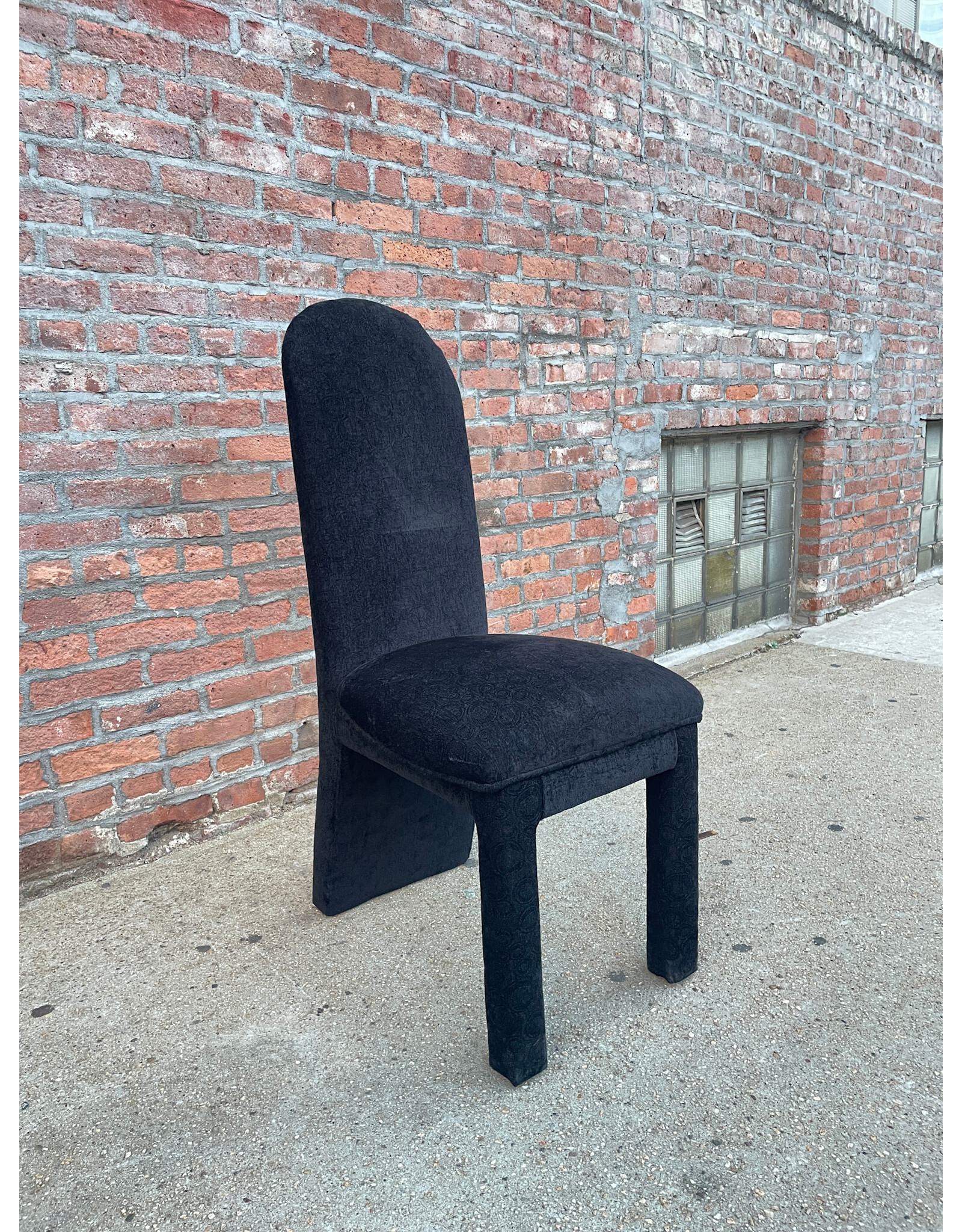 Post Modern Black Arched Dining Chair