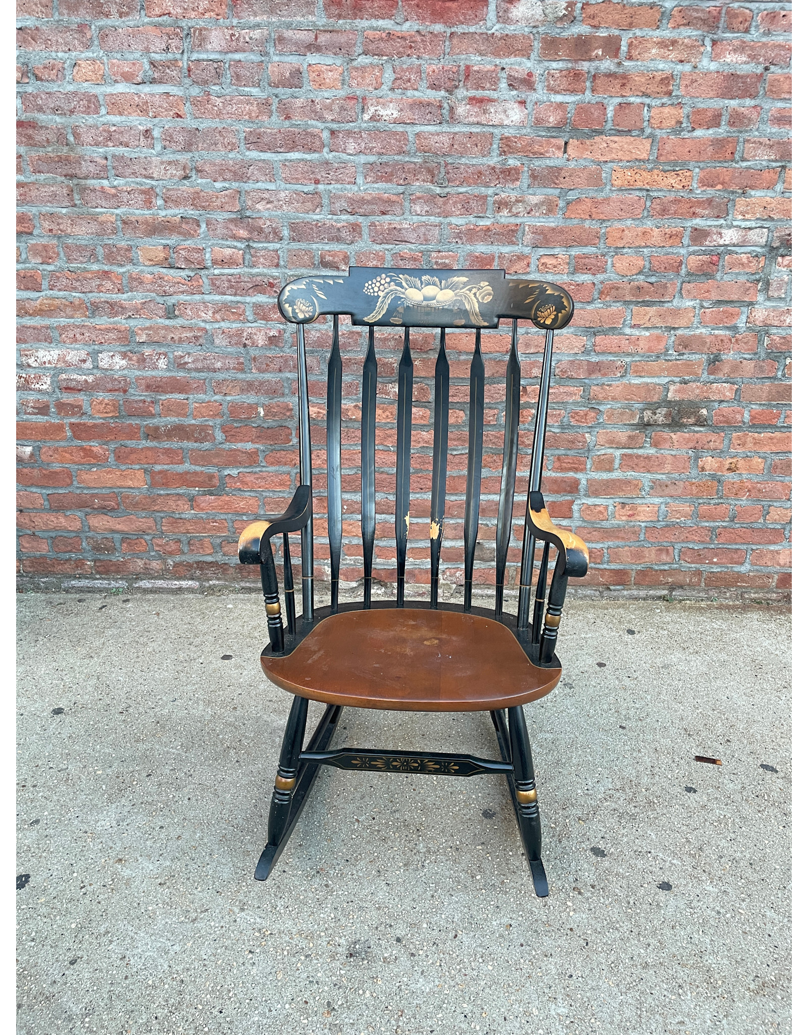 Black Hitchcock Harvest Rocking Chair