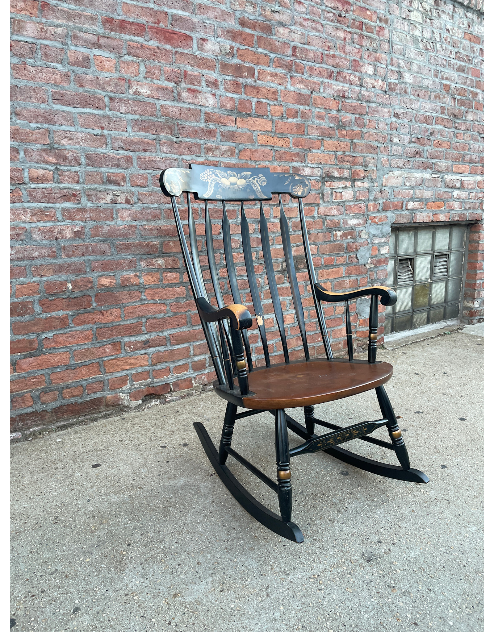 Black Hitchcock Harvest Rocking Chair