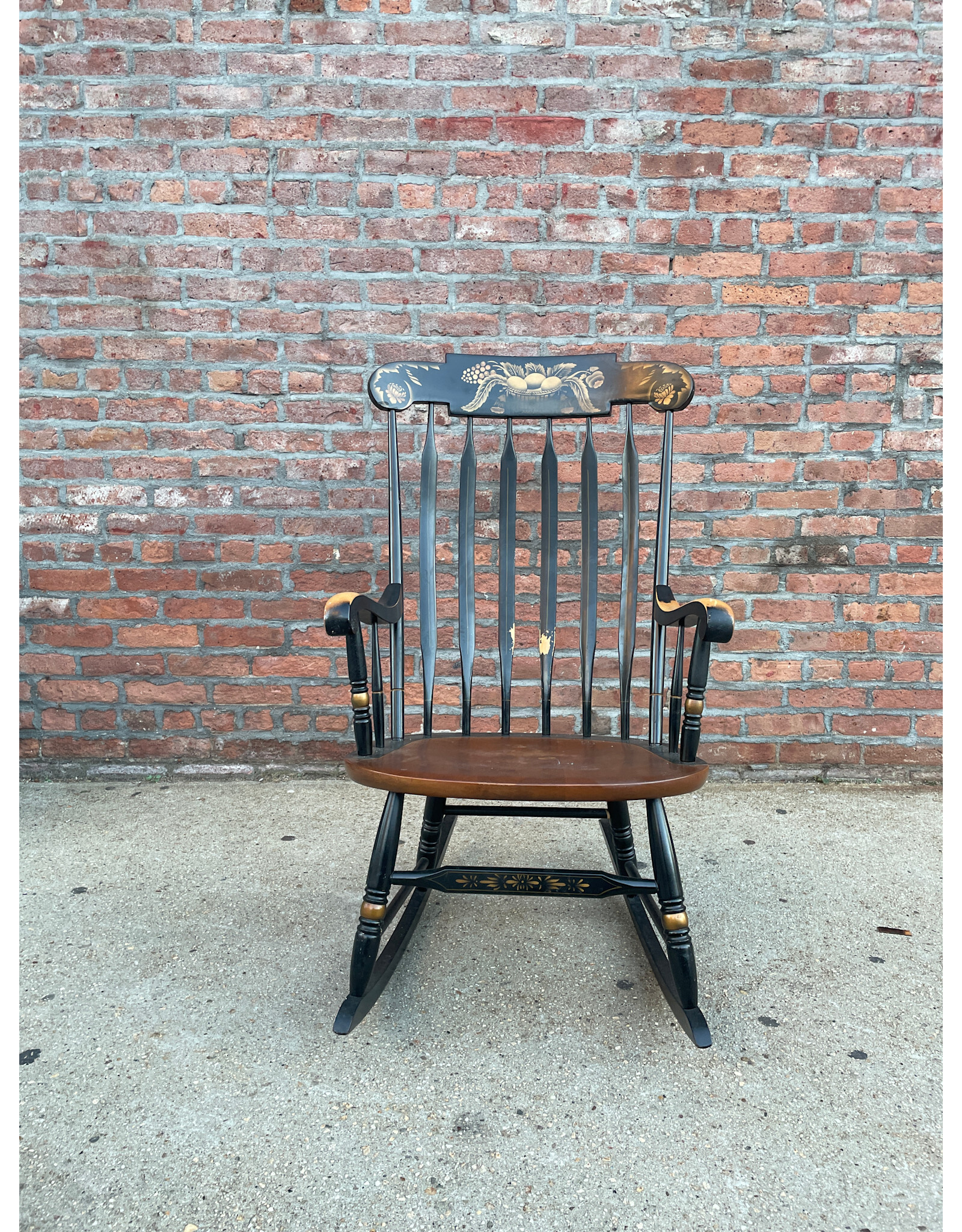 Black Hitchcock Harvest Rocking Chair