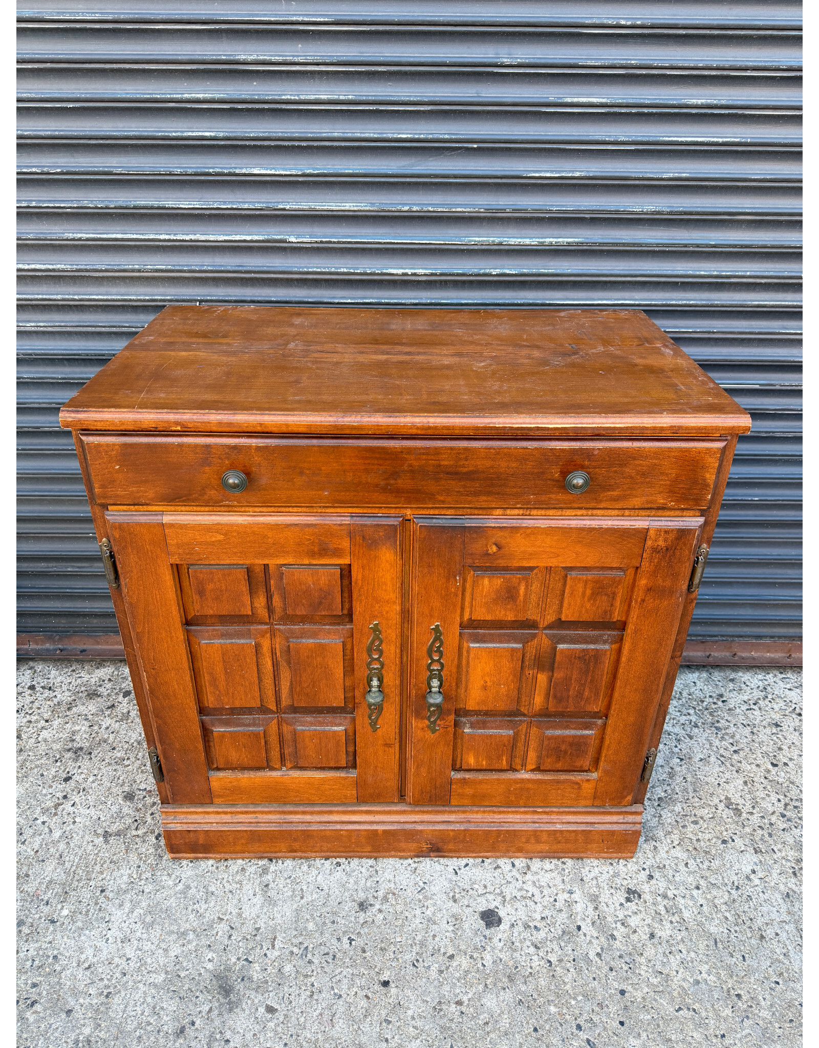 Spanish Oak Small Sideboard Cabinet